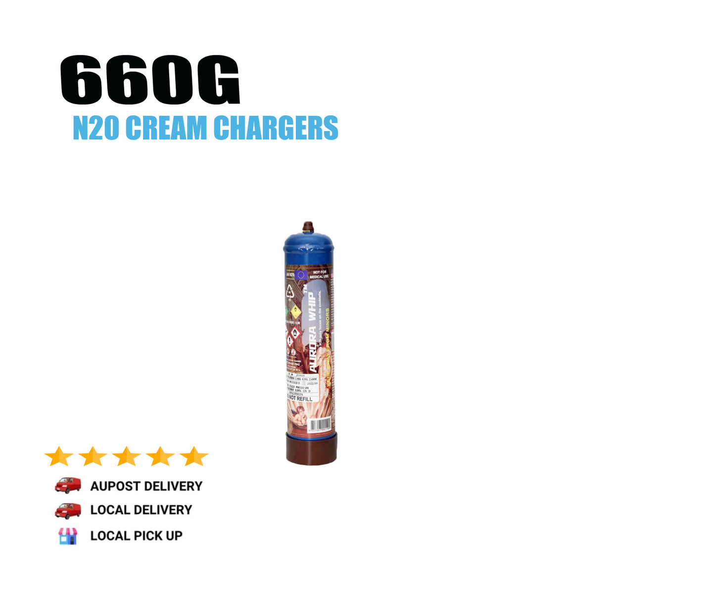 Skywhip Max 660g Cream Chargers