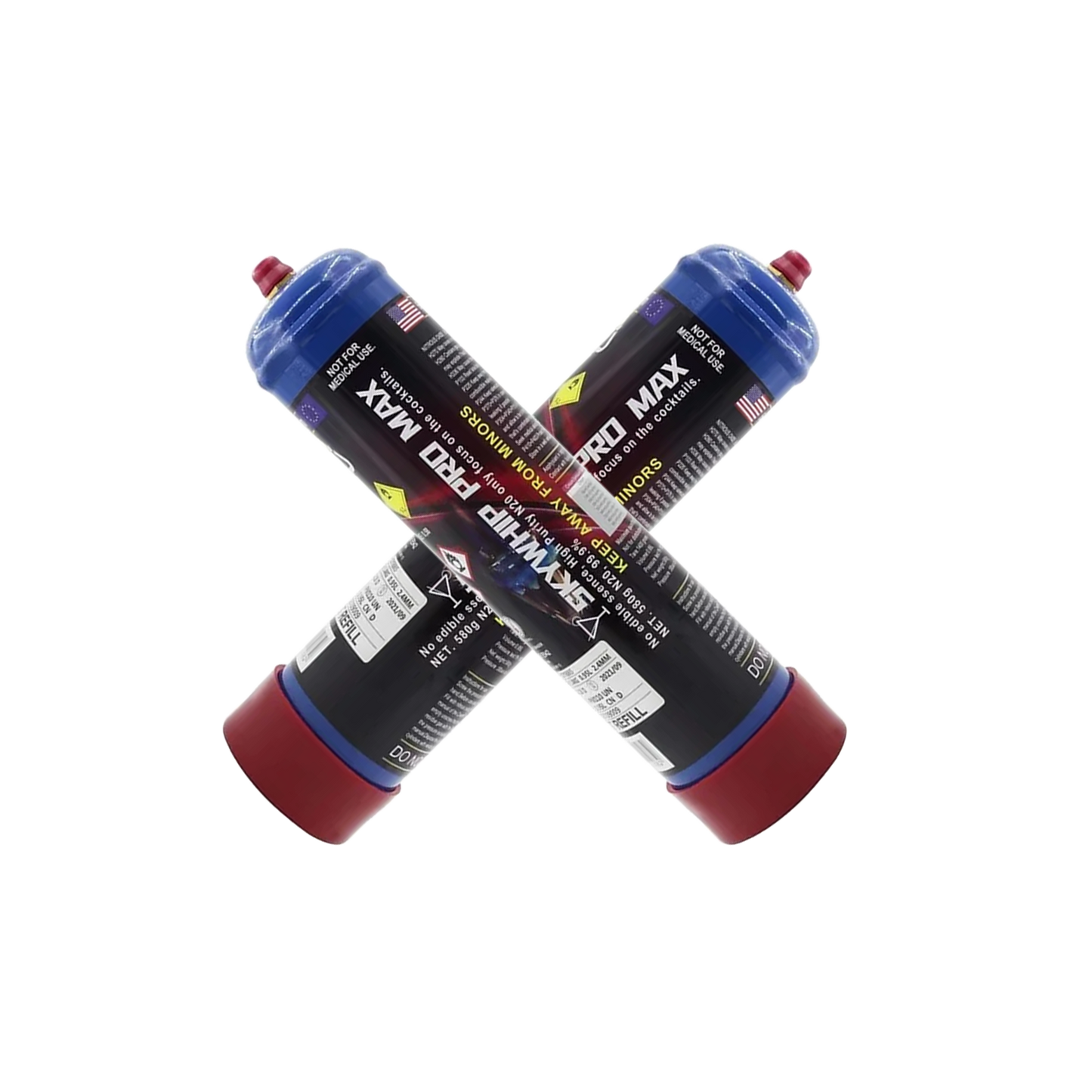 2 x SkyWhip Pro max 660g Cream Chargers